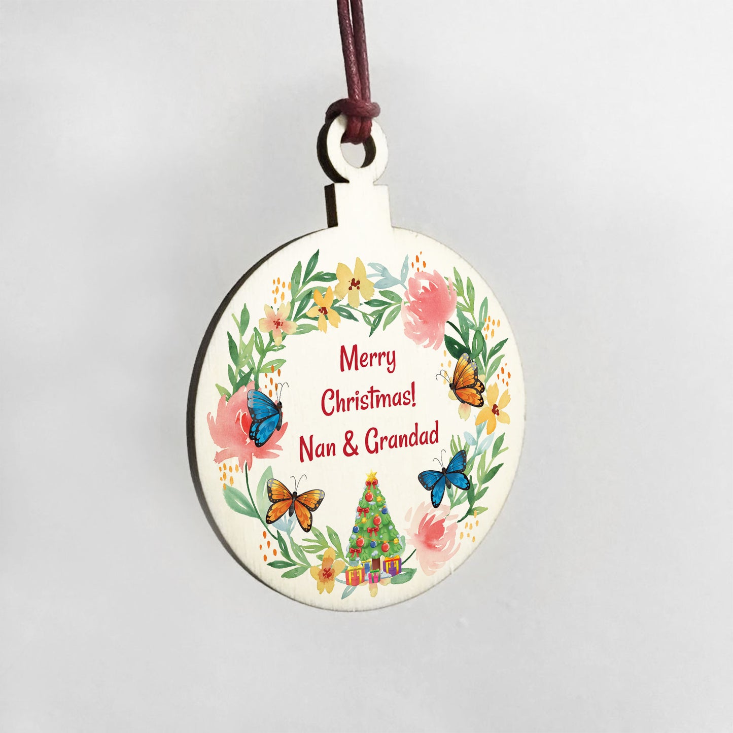 Personalised Merry Christmas Gift For Nan Grandad Mum Dad Auntie
