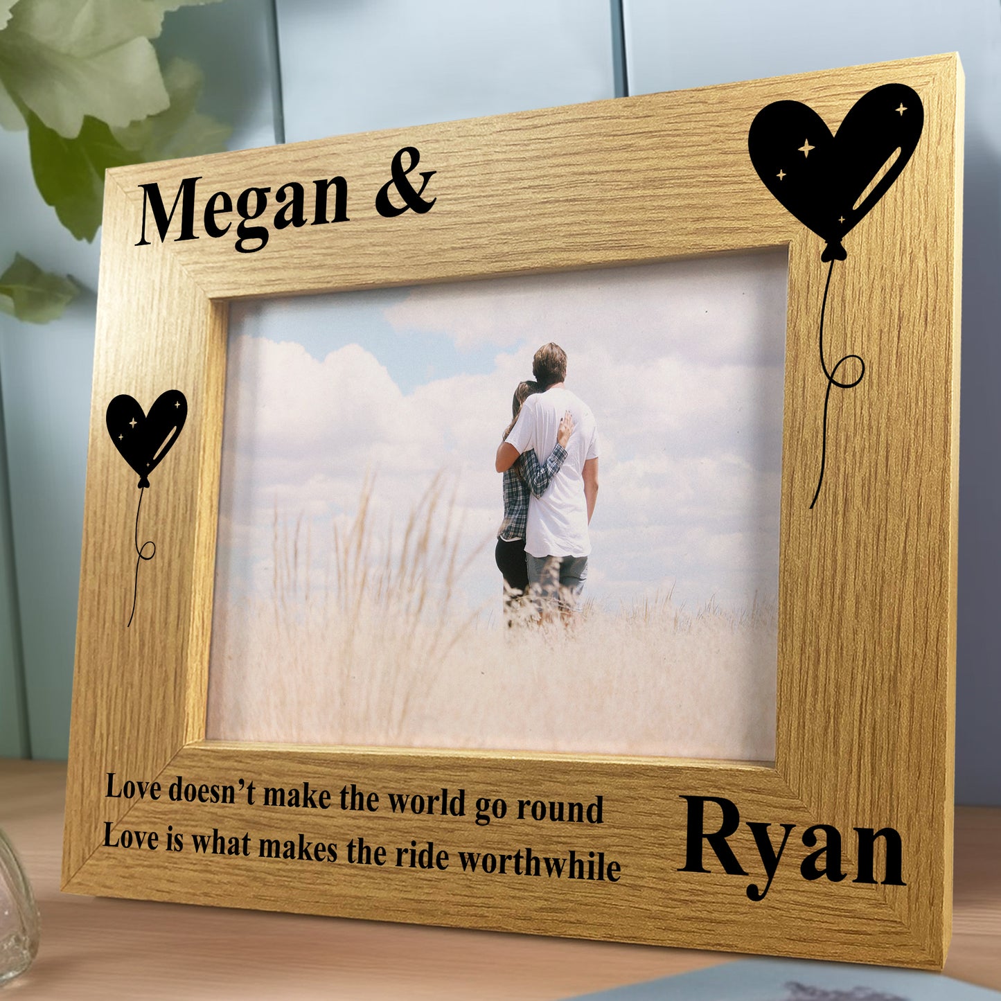 Anniversary Gift For Him Her Personalised Couple Photo Frame