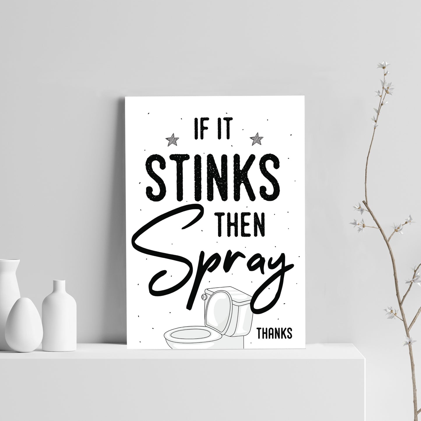 Funny Toilet Sign Loo Sign Toilet Decor Funny Bathroom Print