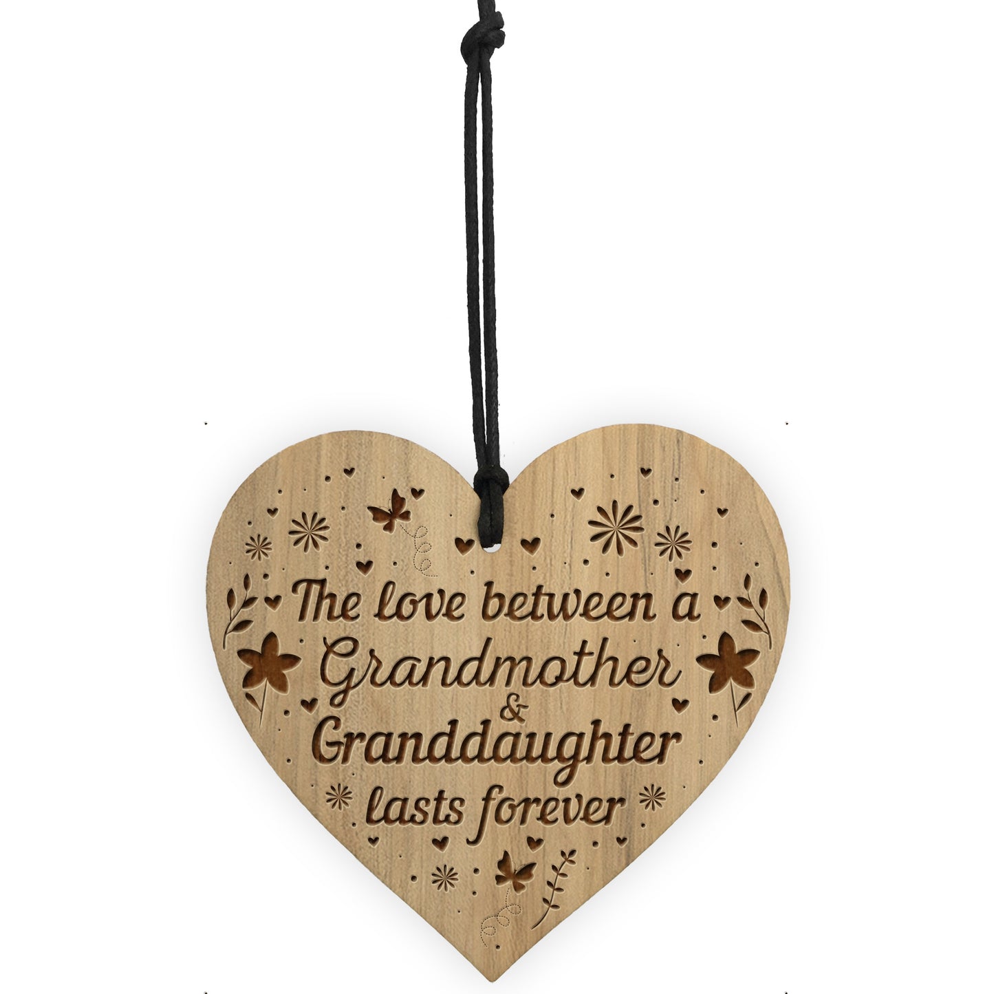 Grandmother Granddaughter Gifts Engraved Heart Birthday Xmas