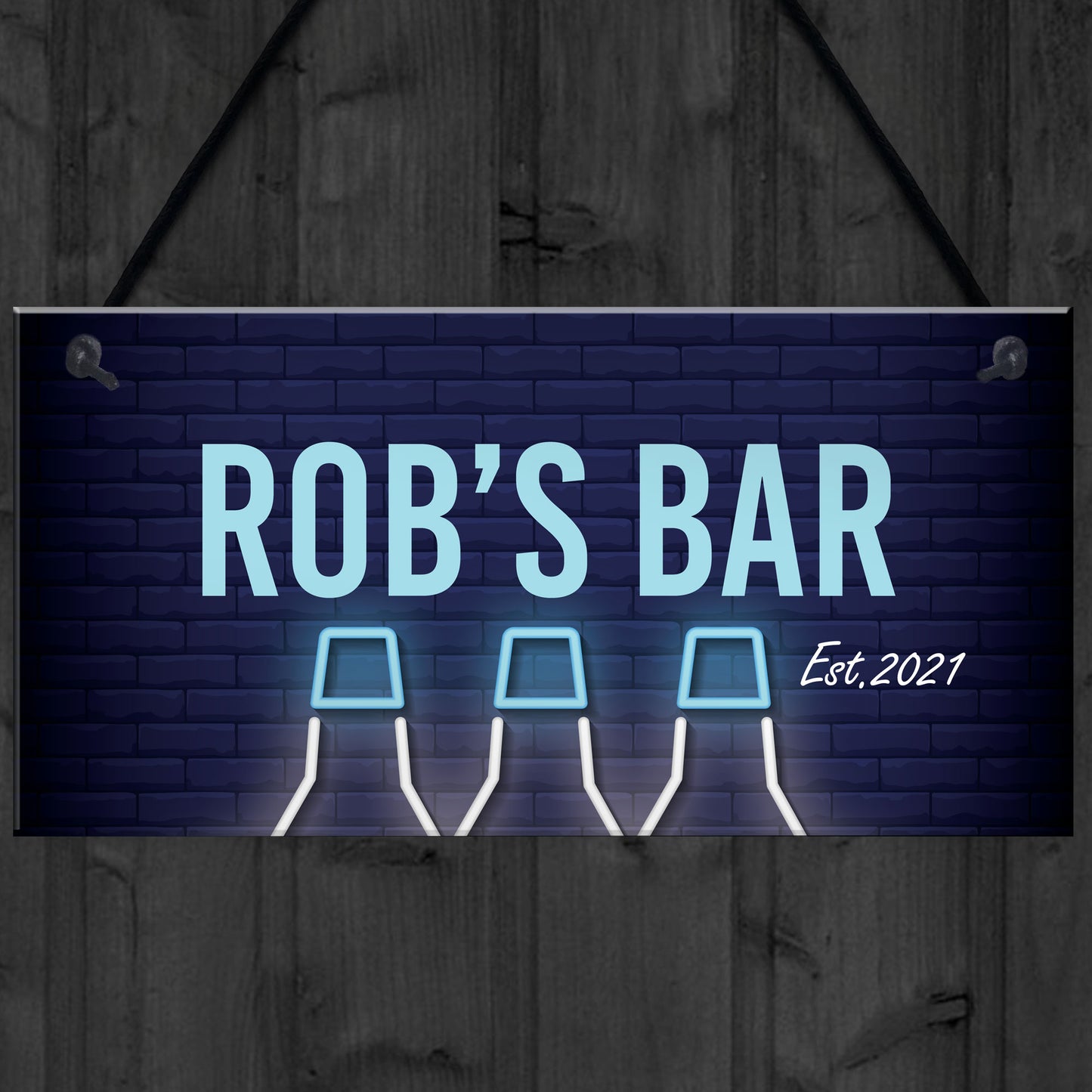 Funny Personalised Bar Man Cave Shed Garage Home Pub Sign