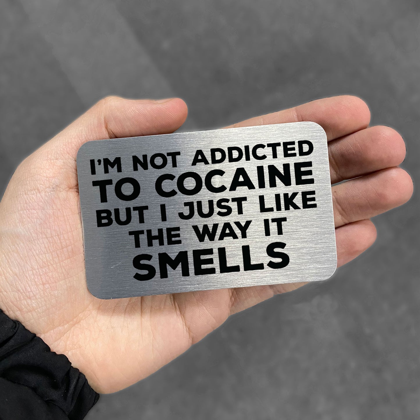 Rude Metal Wallet Card Birthday Gift For Men Him Novelty Joke