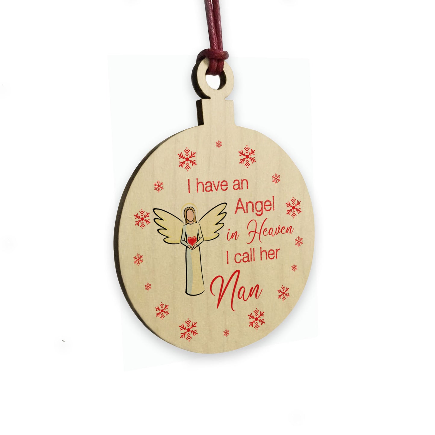 Remembrance Bauble Christmas Tree Decoration For Nan