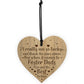 Wood Engraved Heart Dad Birthday Christmas Gift Foster Dad
