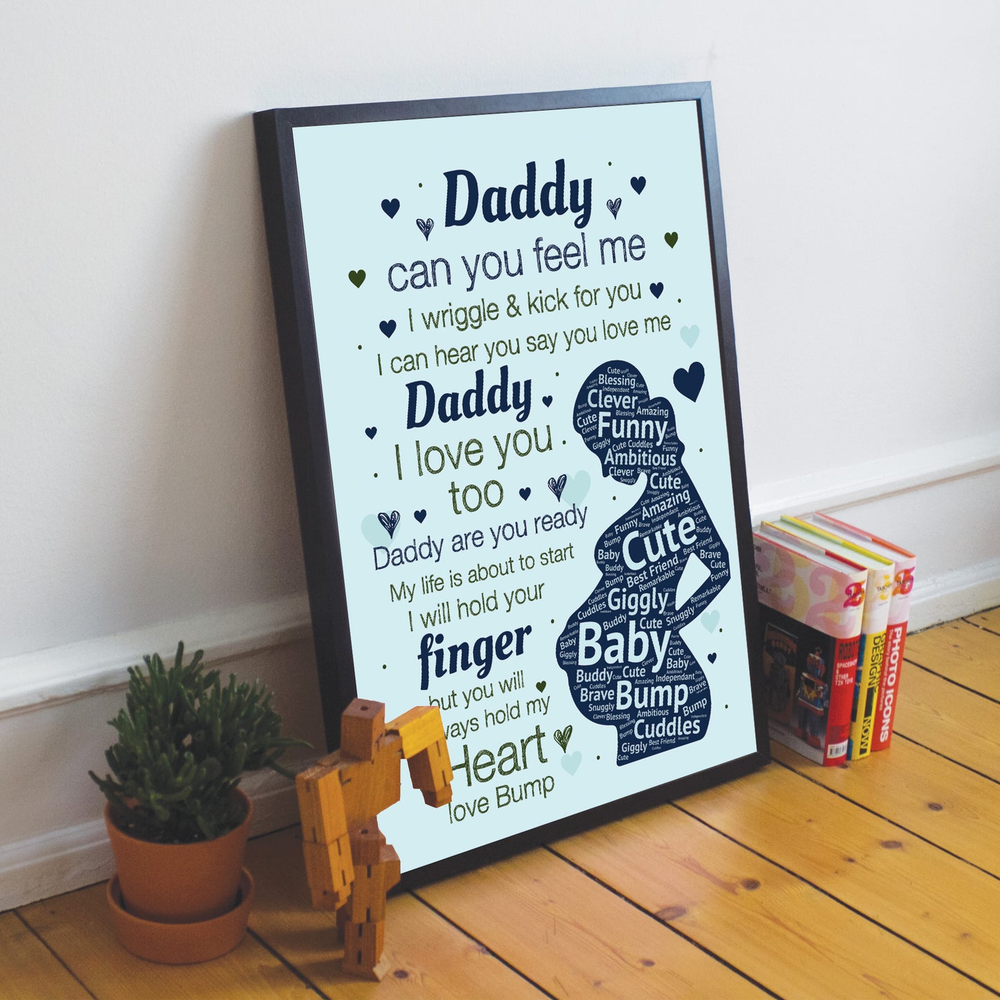 Daddy To Be Gifts Baby Shower Gift For Dad Framed Fathers Day