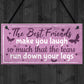 Best Friend Birthday Gift THANK YOU Hanging Plaque Friendship