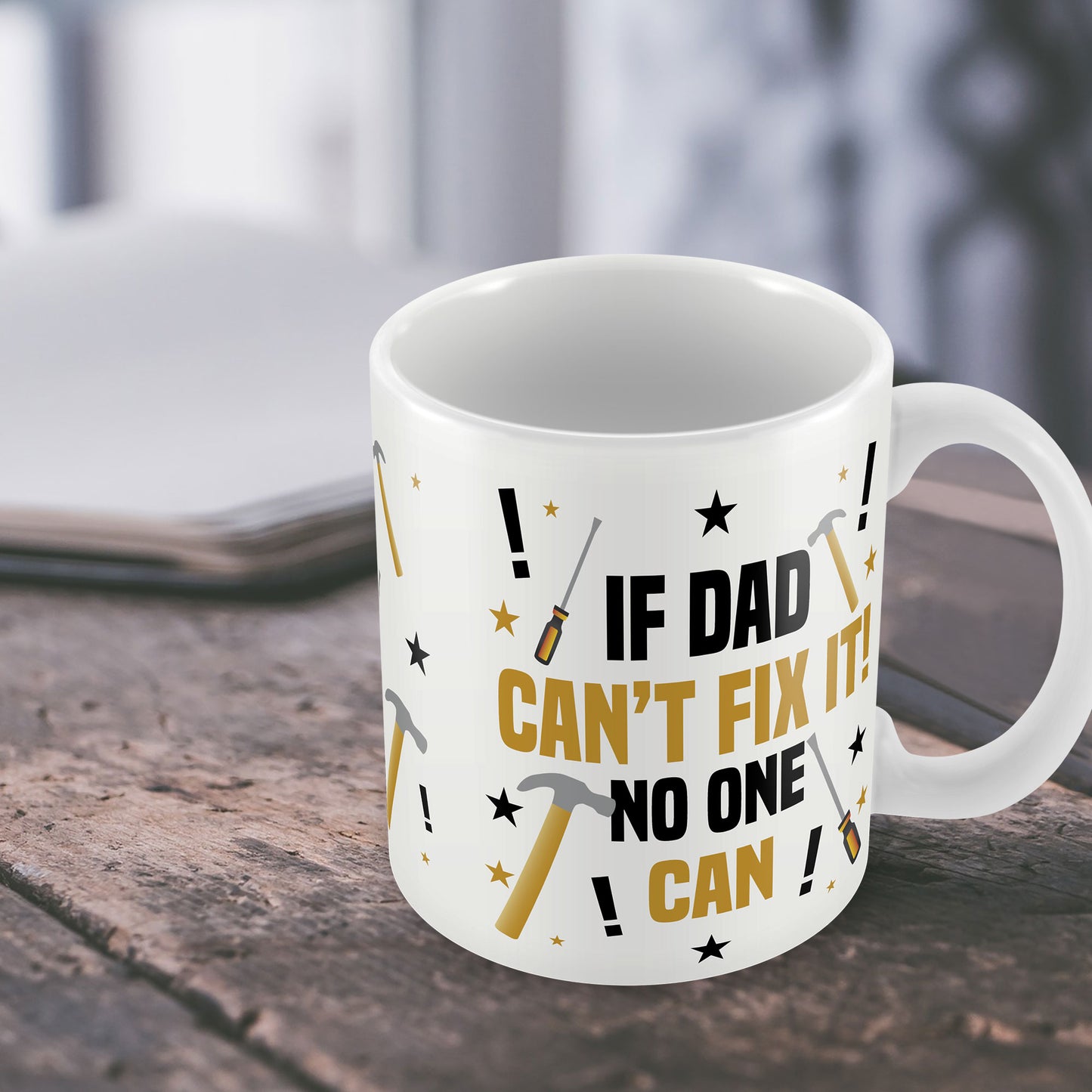 Dad Fix It Mug Tool Gift Dad Birthday Christmas Gift Funny Mug