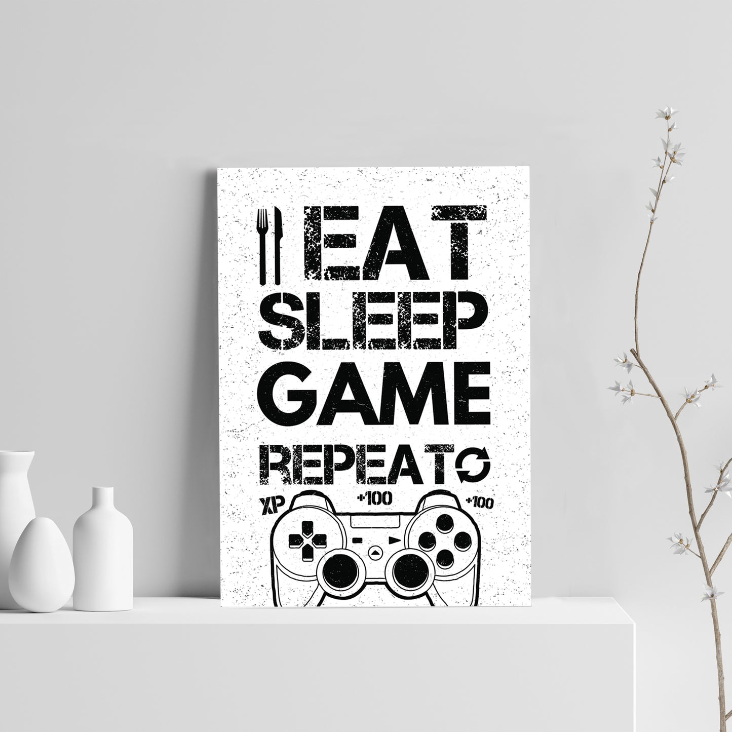 Boys Bedroom Decor White Gaming Print For Wall Boys Bedroom