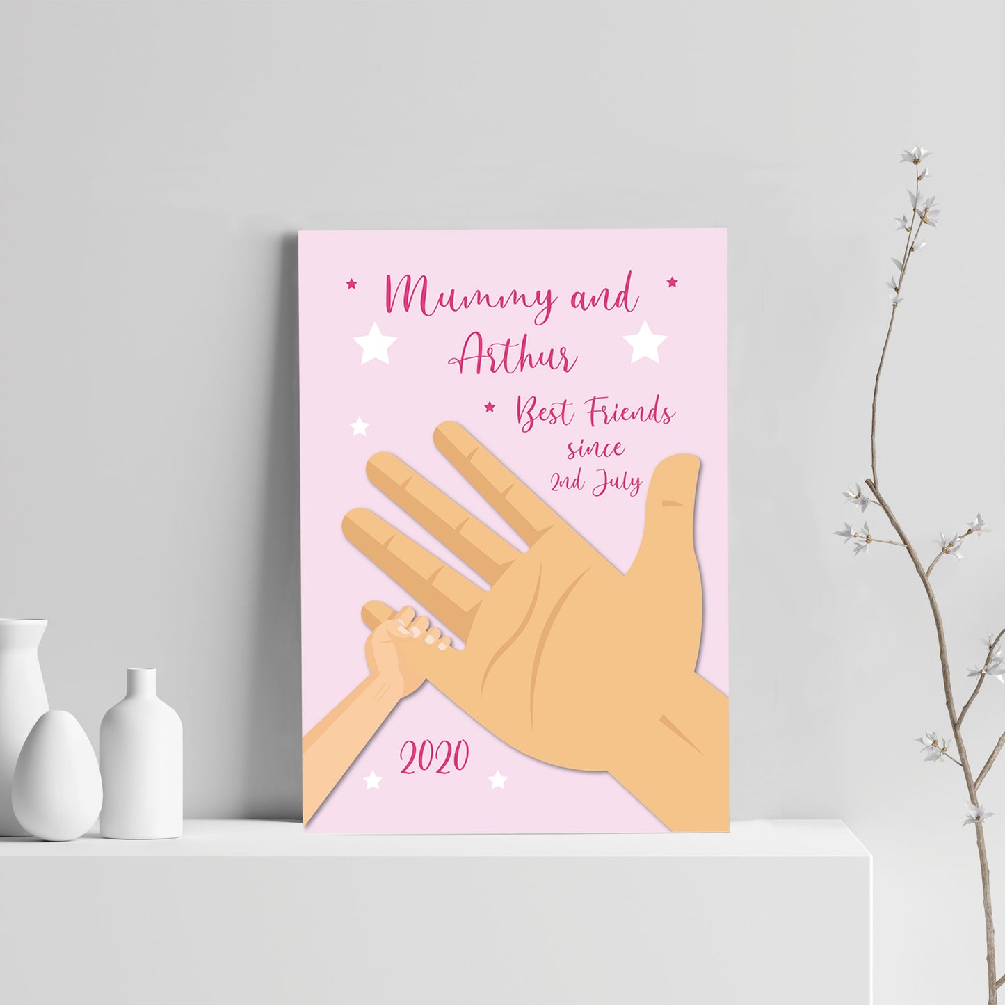 Personalised Baby Gift For New Mum Print Birth Details Nursery