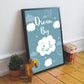 Blue Nursery Print Baby Boy Bedroom Wall Art Nursery Accessories