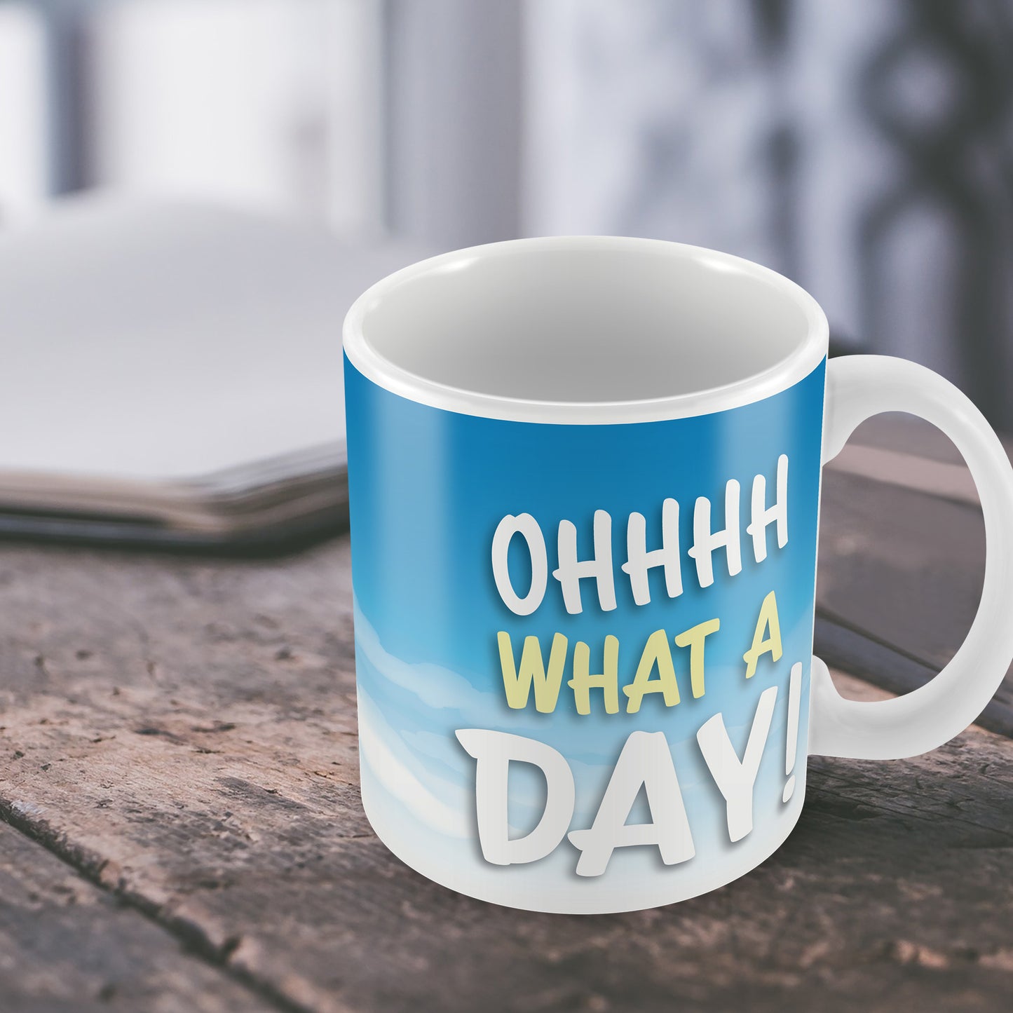 OH WHAT A DAY Funny Joke Mug Gift For Him Her Novelty Birthday