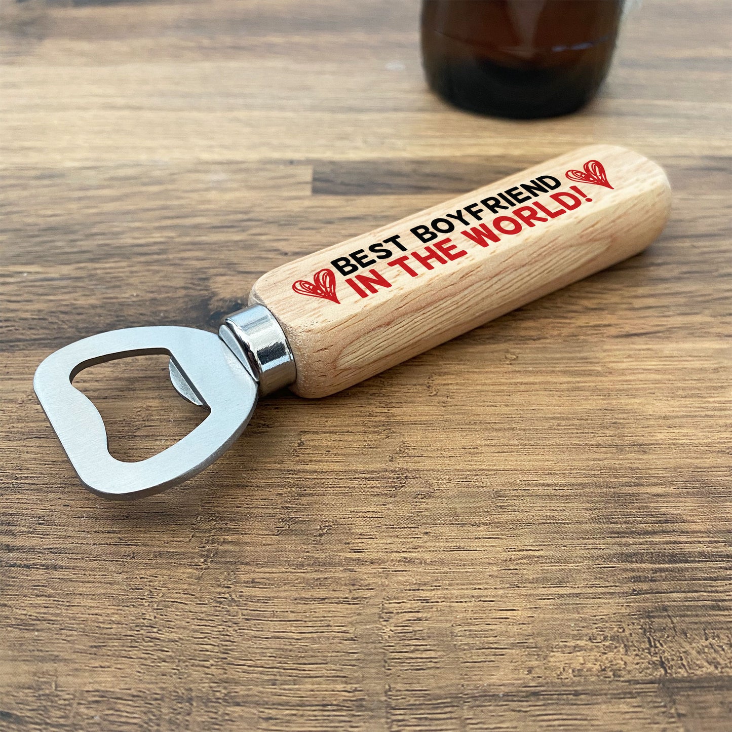 Wooden Bottle Opener Gift For Boyfriend Anniversary Gifts