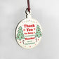 Funny Christmas Gift For Teacher Hanging Wood Tree Decoration