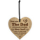 Dad Gift Engraved Heart Fathers Day Birthday Gift For Him