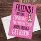 Funny Friendship Birthday Card For Her Rude Humour Card