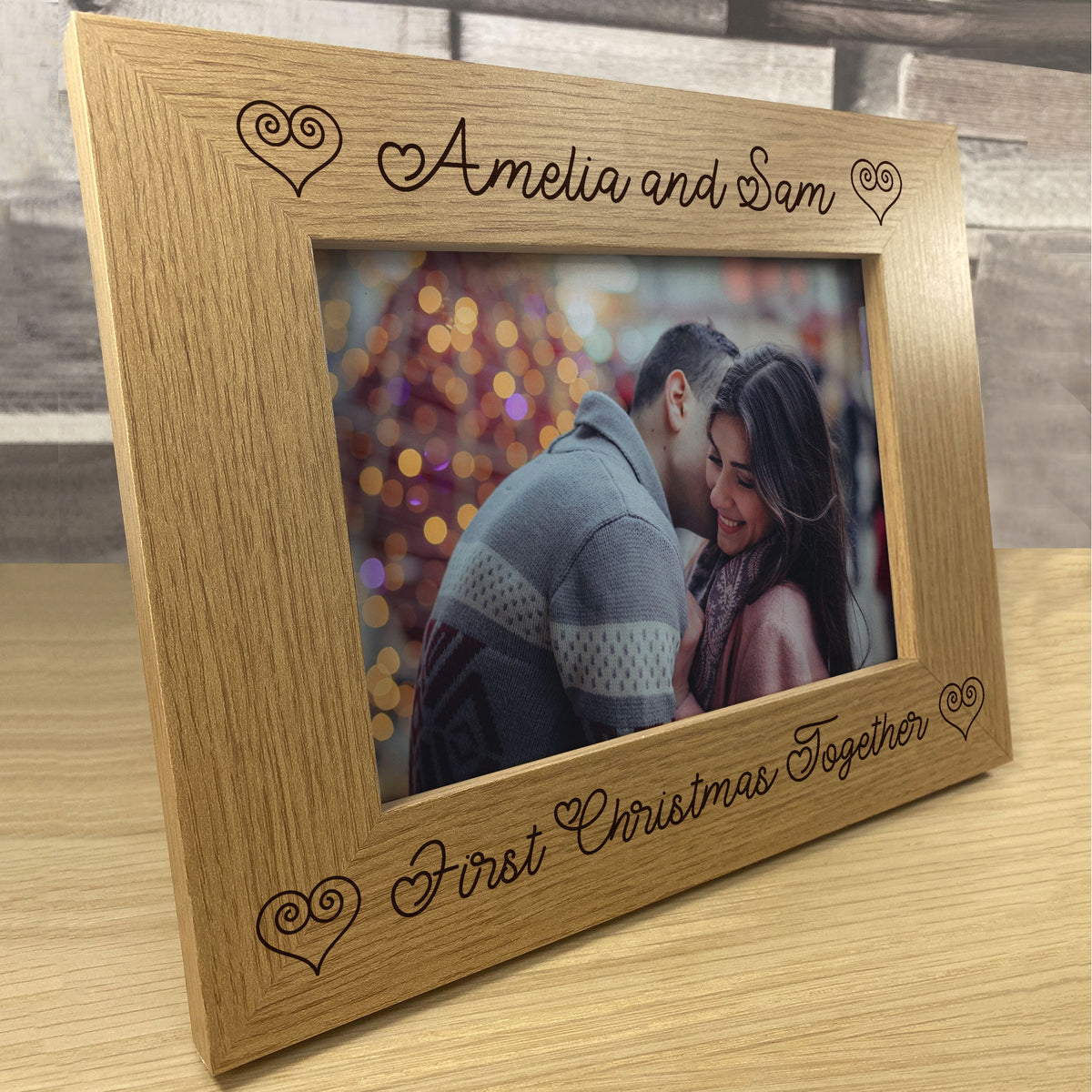 PERSONALISED First Christmas Together Photo Frame For Couple