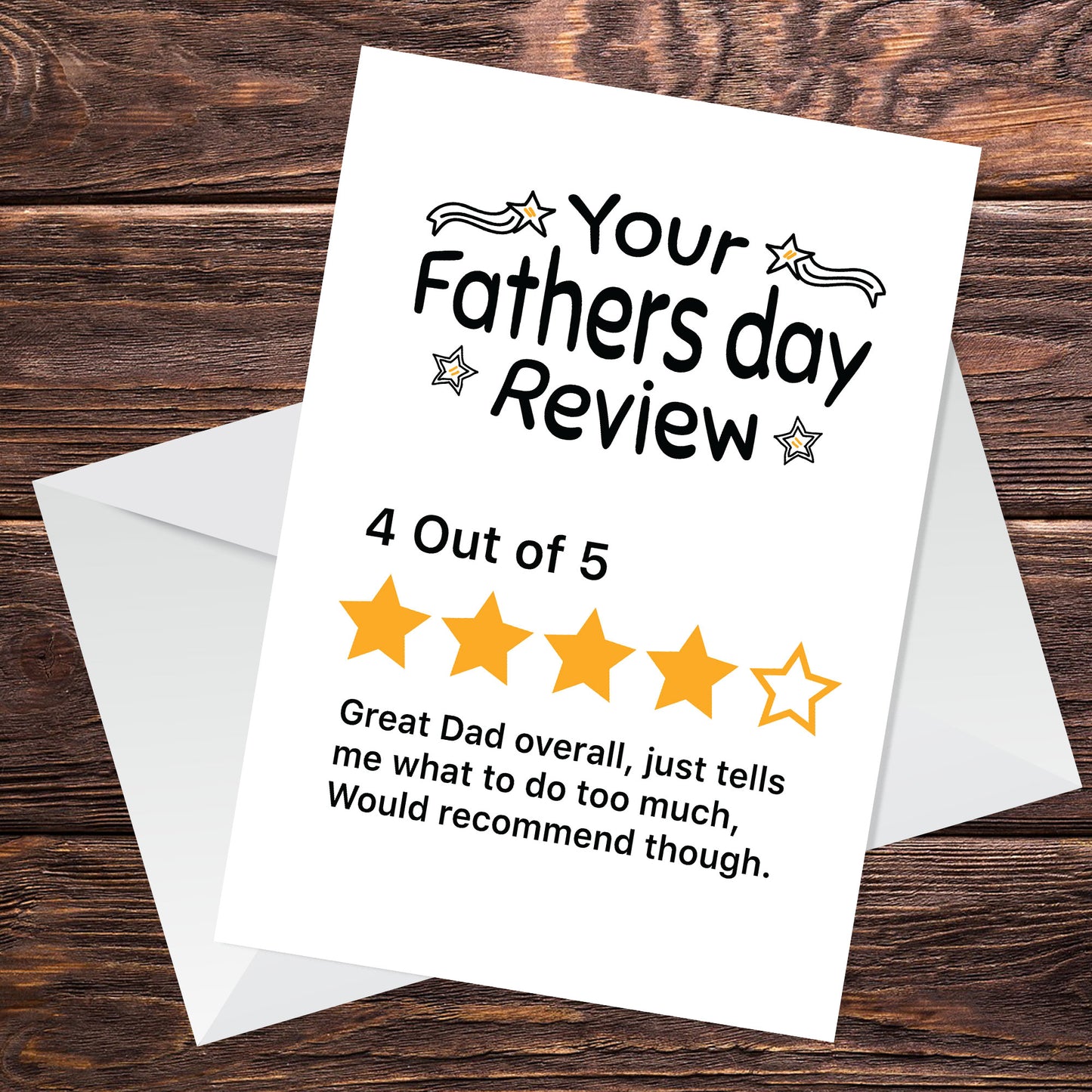 Dad Fathers Day Card Funny Fathers Day Card Review Card