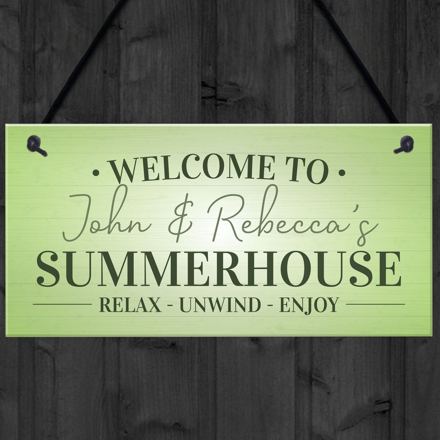 Summerhouse Sign For Garden Decking Shed Plaque Outdoor Sign