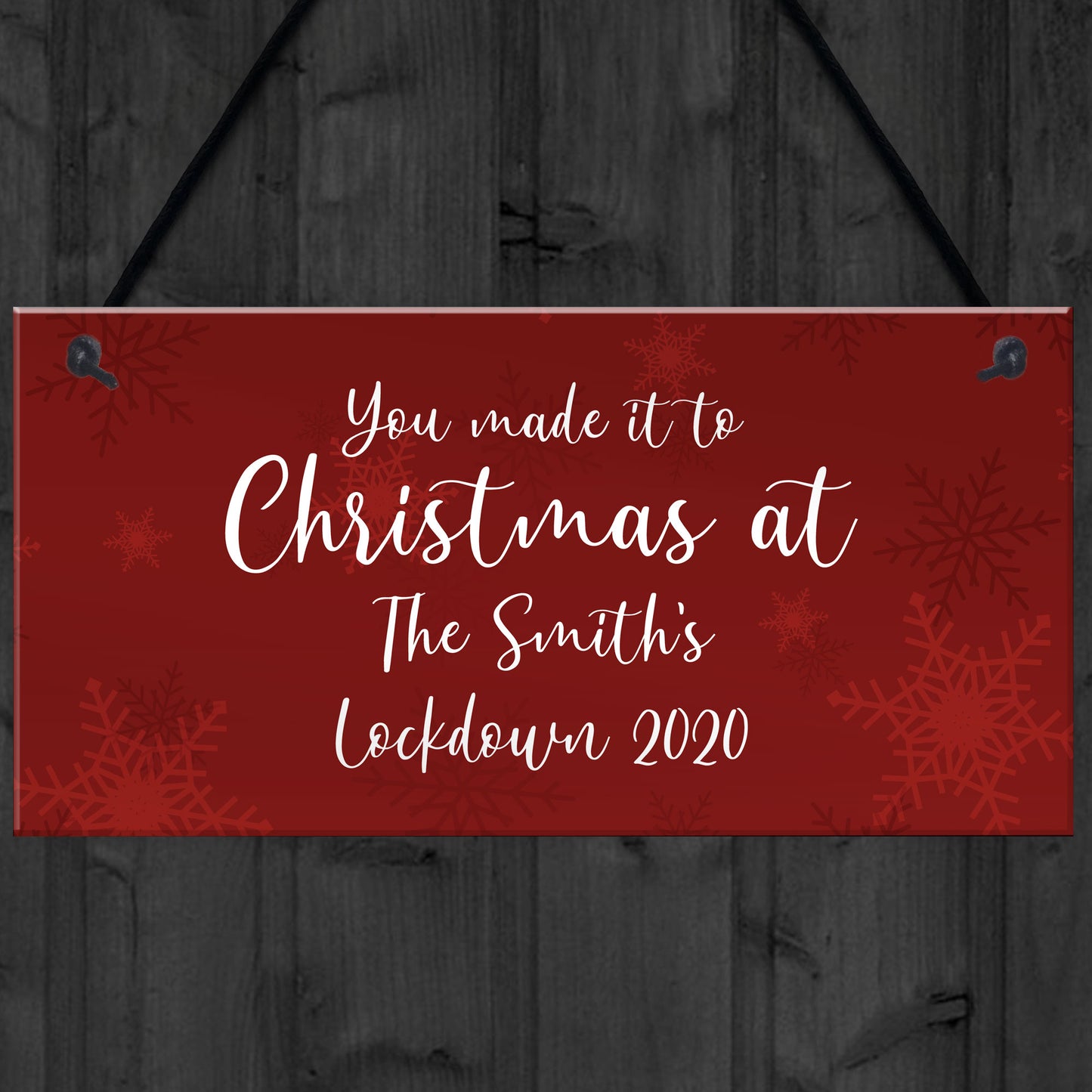 PERSONALISED Christmas At The Sign Family Gift Christmas Decor
