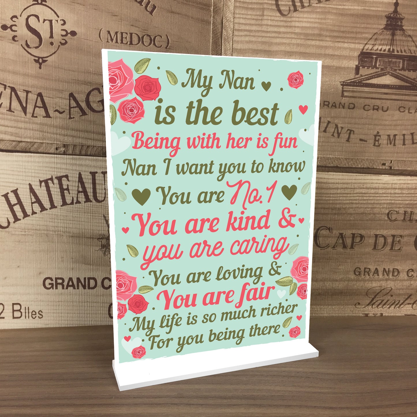THANK YOU GIFT For Nan Standing Plaque Birthday MOTHERS DAY
