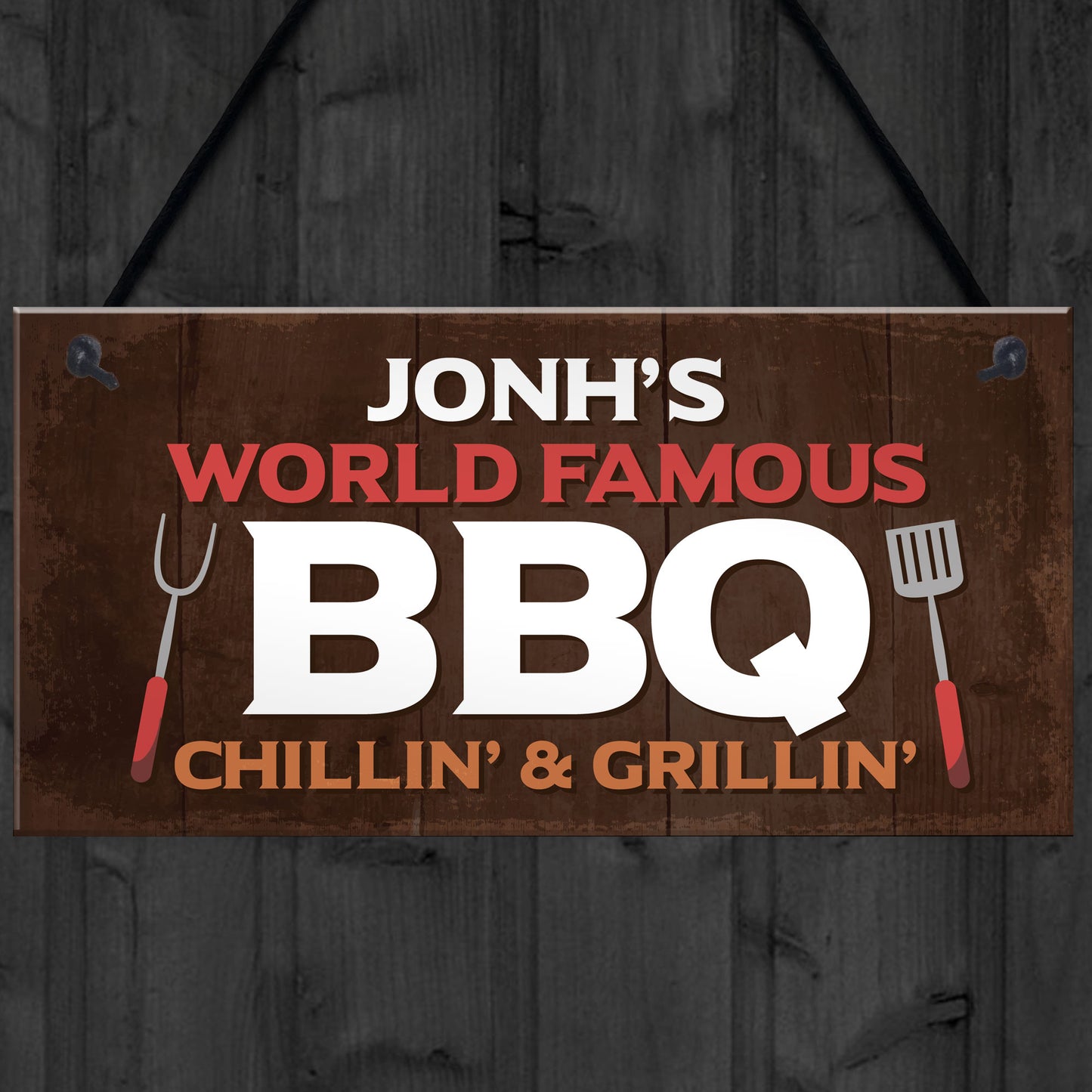 Funny BBQ Signs Hanging Garden Summerhouse Shed Decking Sign