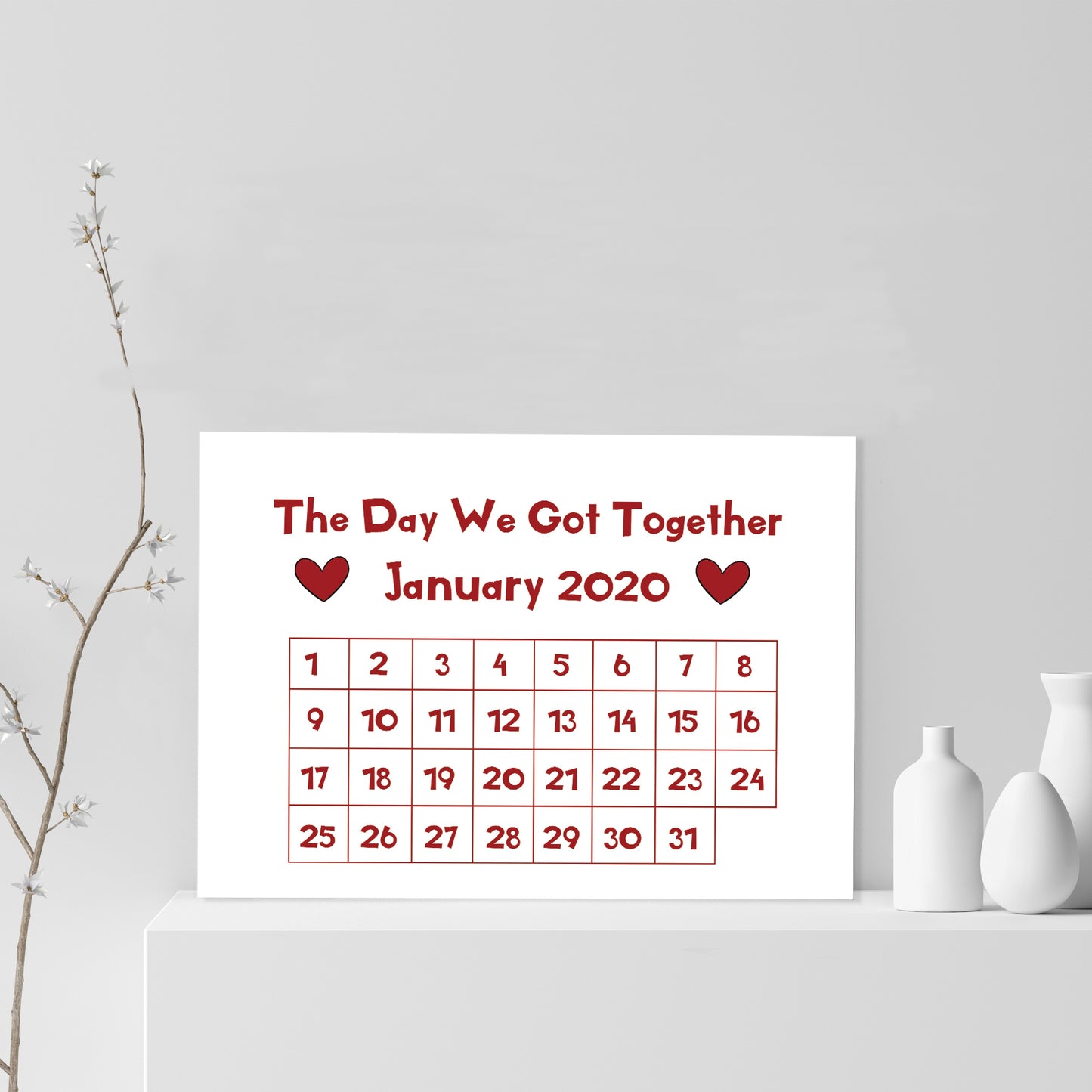 Personalised Boyfriend Husband Wife Anniversary Gift Print