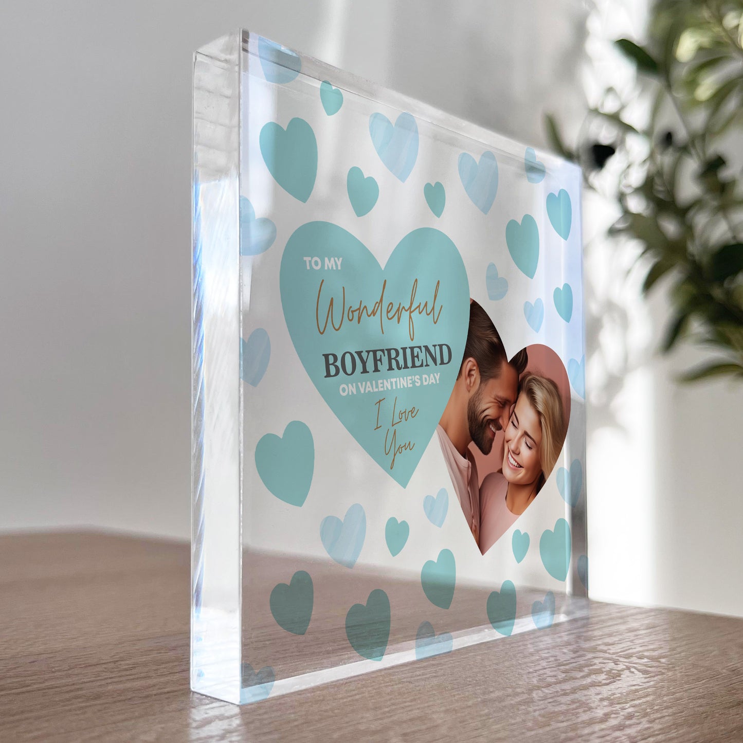 Personalised Valentines Gifts For Boyfriend Acrylic Photo Gift
