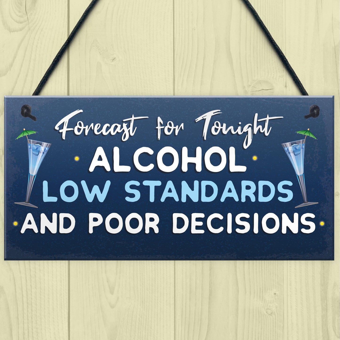 Funny Bar Signs PACK OF 3 Bundle Bar Accessories For Home Bar
