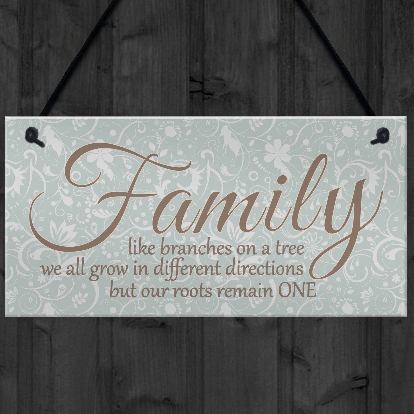Family Branches House Warming Plaque Hanging Home Sign Gift