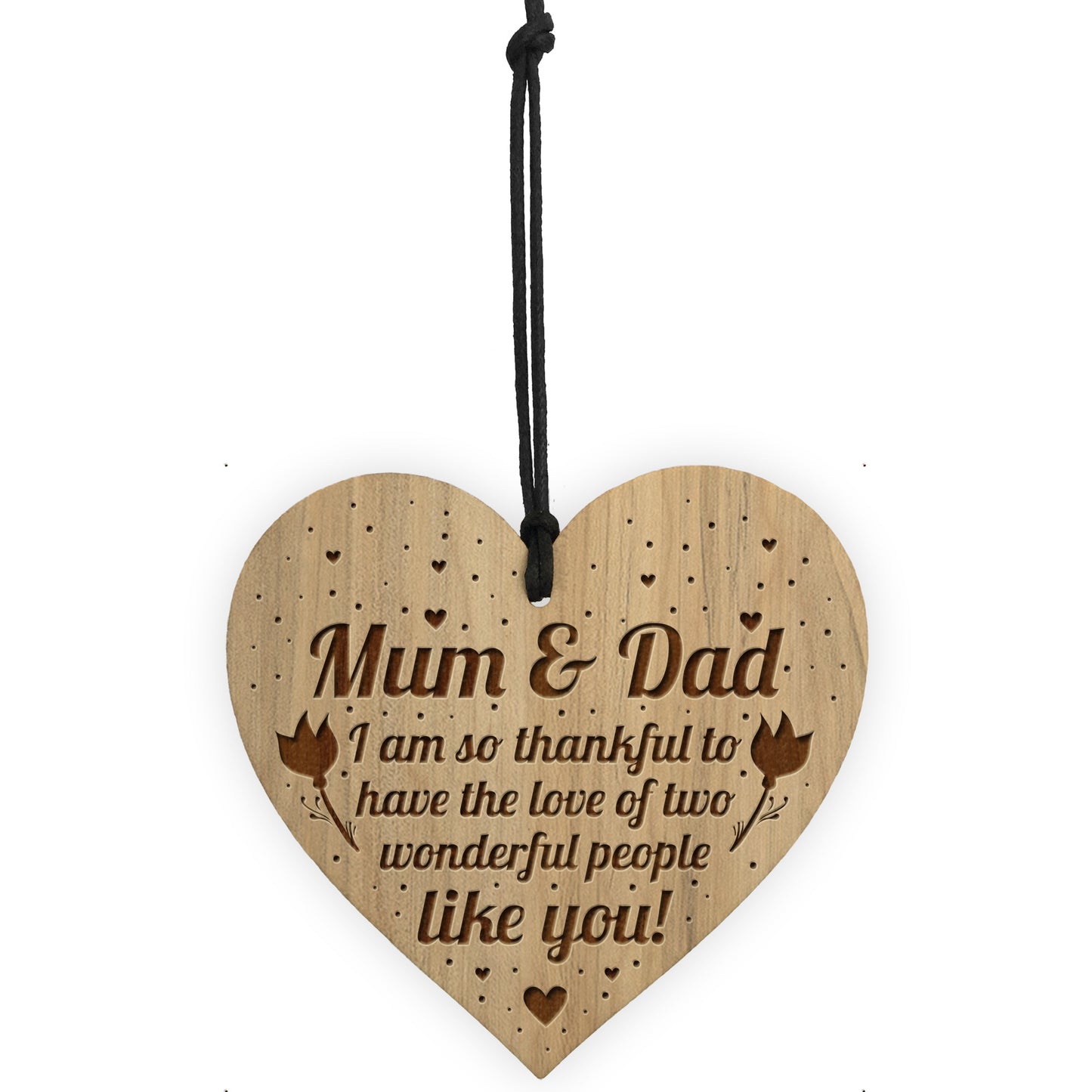 Mum And Dad Plaque Engraved Heart Mum Dad Birthday Christmas