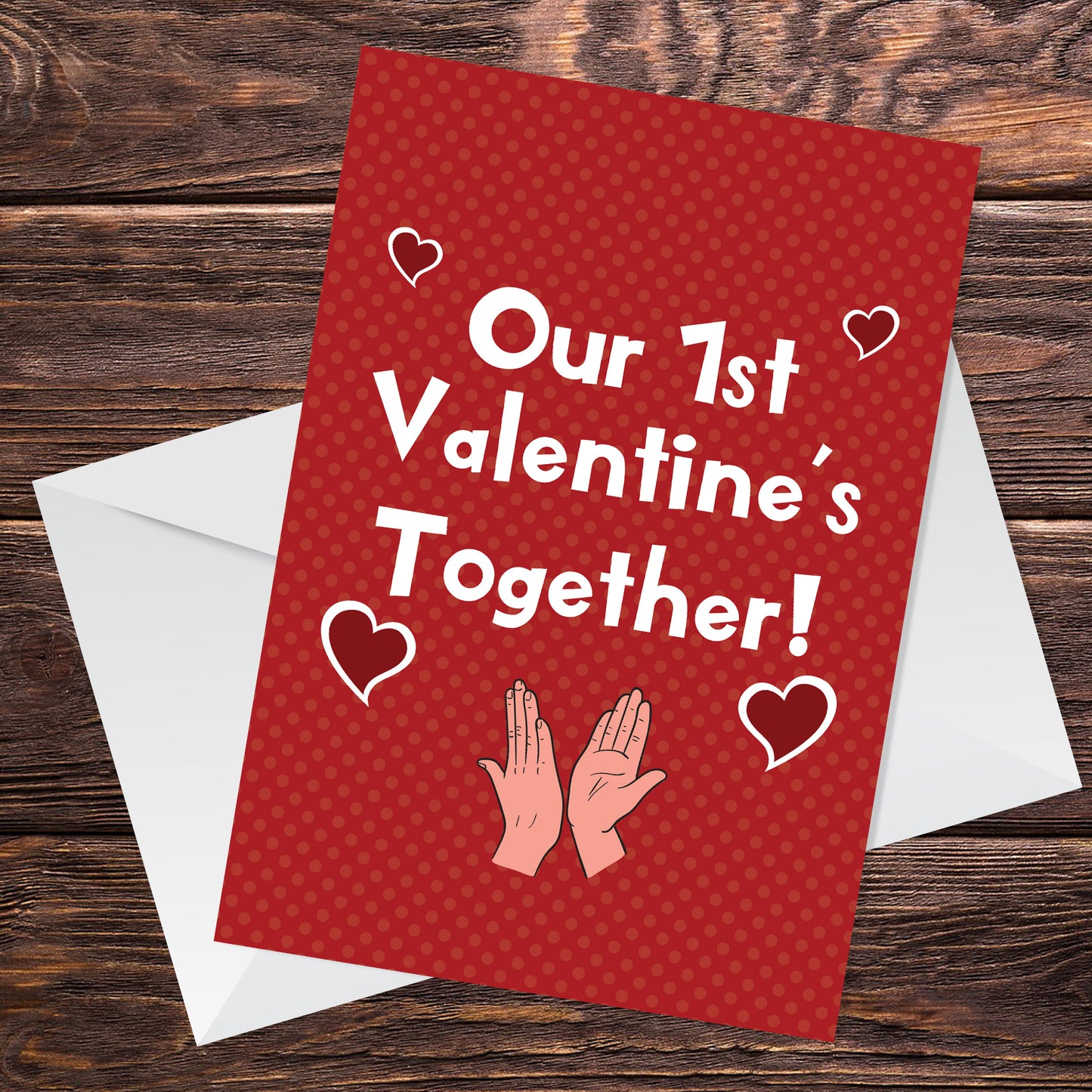 Our First 1st Valentines Card For Him Her Boyfriend Girlfriend