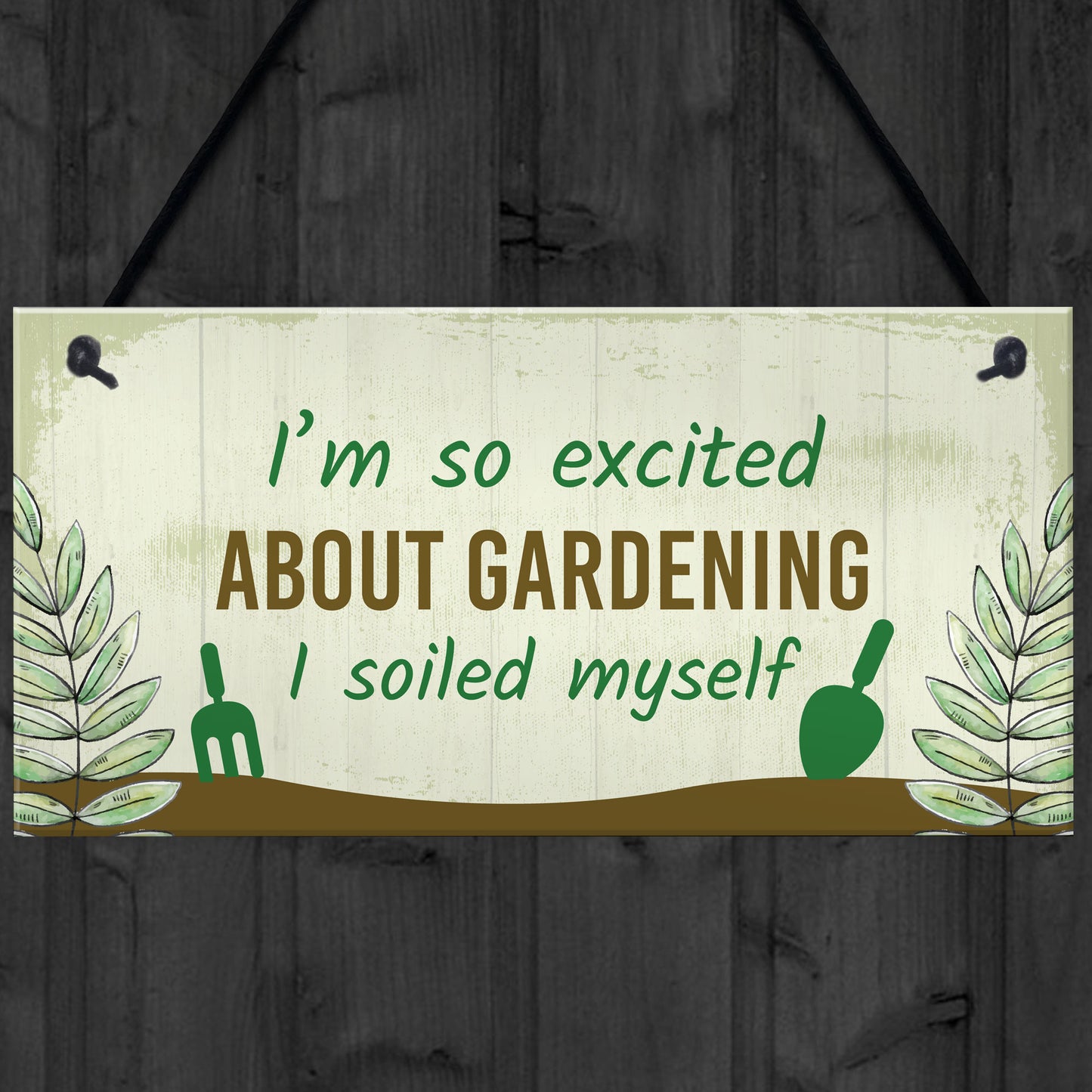 Funny Garden Sign Gift For Gardener Novelty Home Decor Signs
