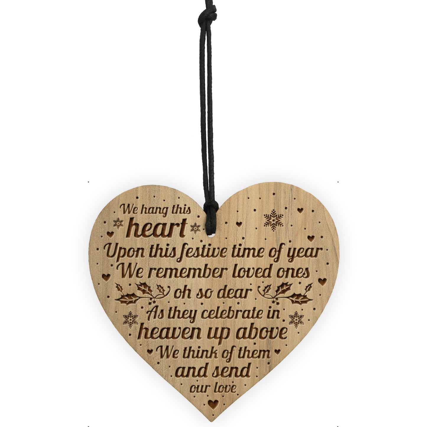 Memorial Christmas Bauble Tree Decoration Engraved Hanging