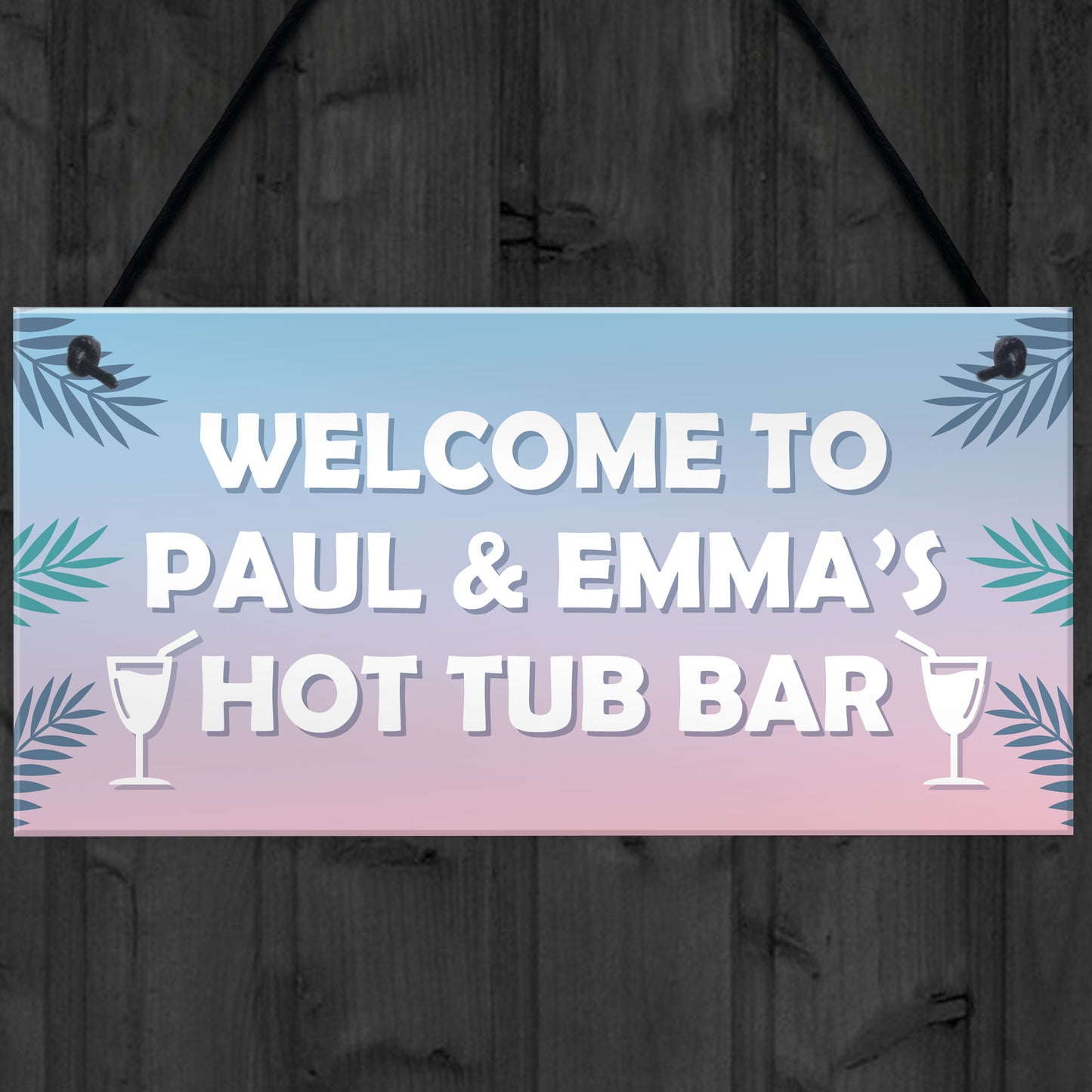 Personalised Hot Tub Accessories Novelty Hot Tub Decor Sign Gift