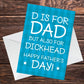 Funny Joke Fathers Day Card Hilarious Fathers Day Gift For Dad