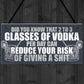 Funny Alcohol Gift Home Bar Sign Vodka Garden Pub Shed Plaque
