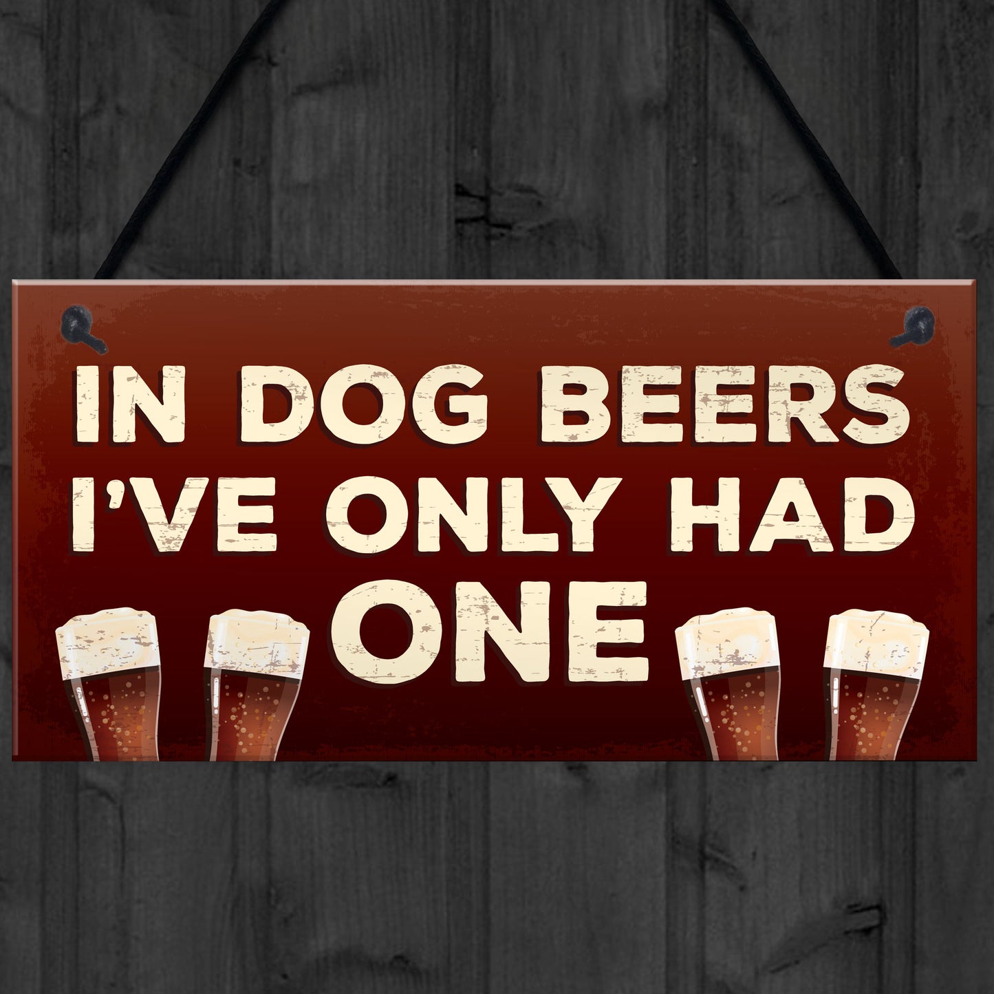 Funny Bar Sign Garden Hanging Plaque Alcohol Man Cave Beer Sign