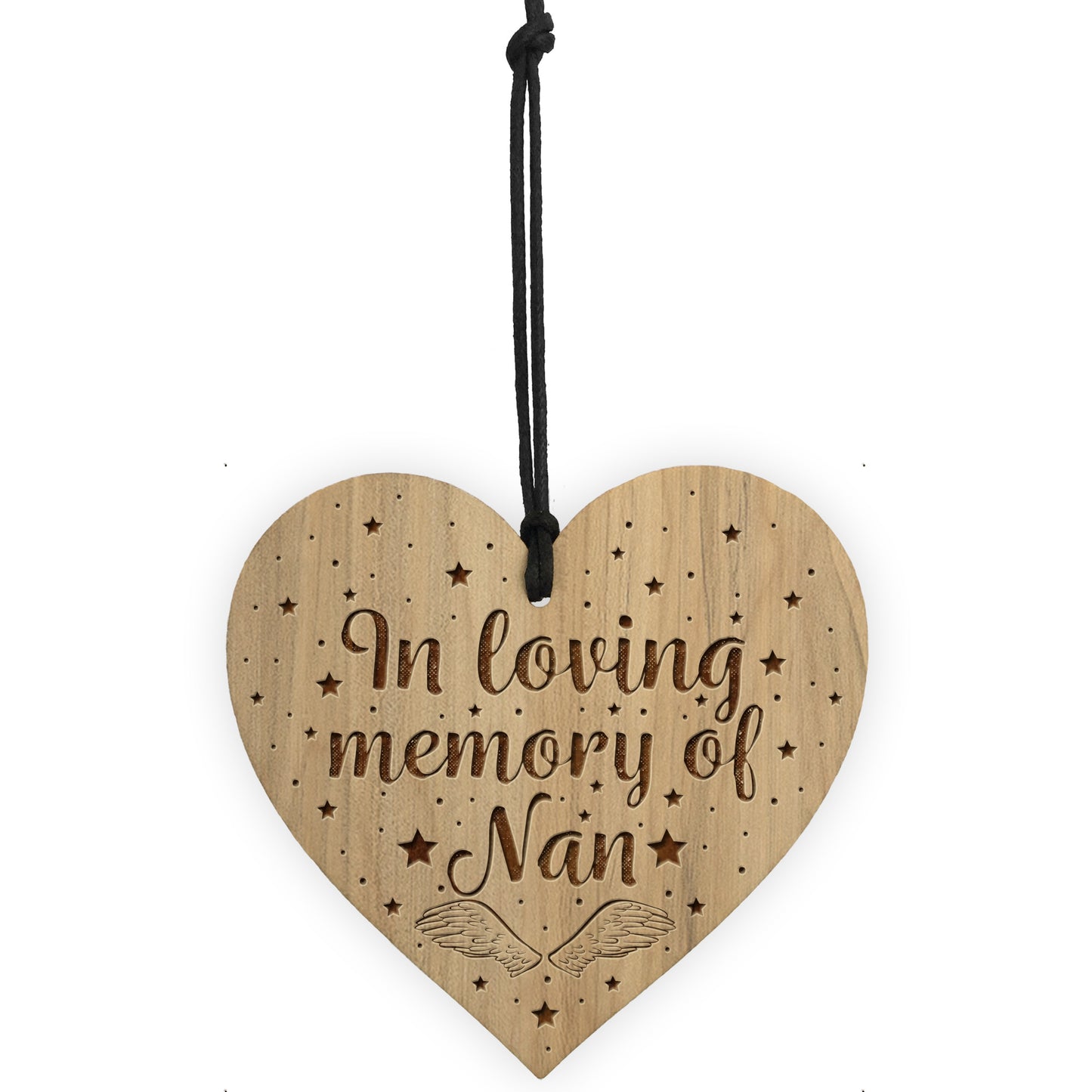 In Memory Of Nan Memorial Sign Engraved Heart Memorial Sign