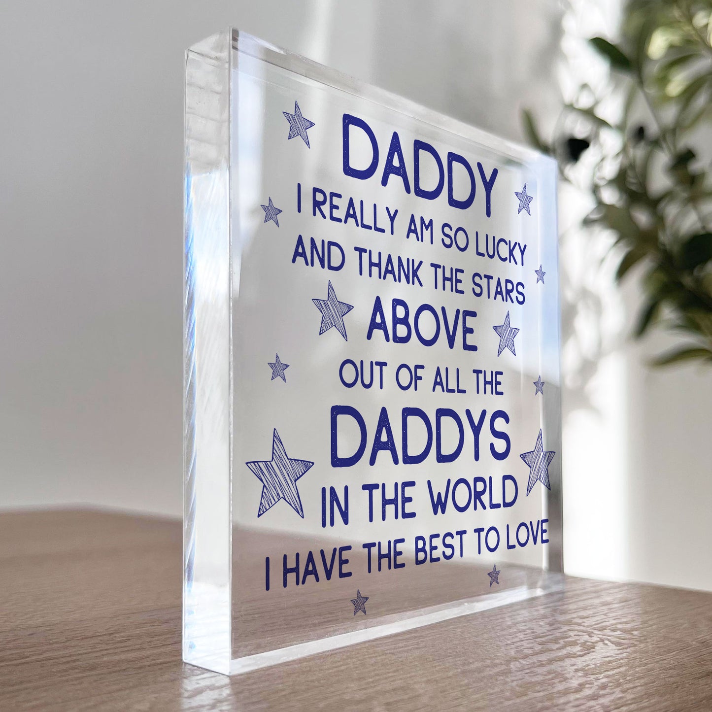 Daddy Gifts Acrylic Block Daddy Christmas Birthday Gifts For Him