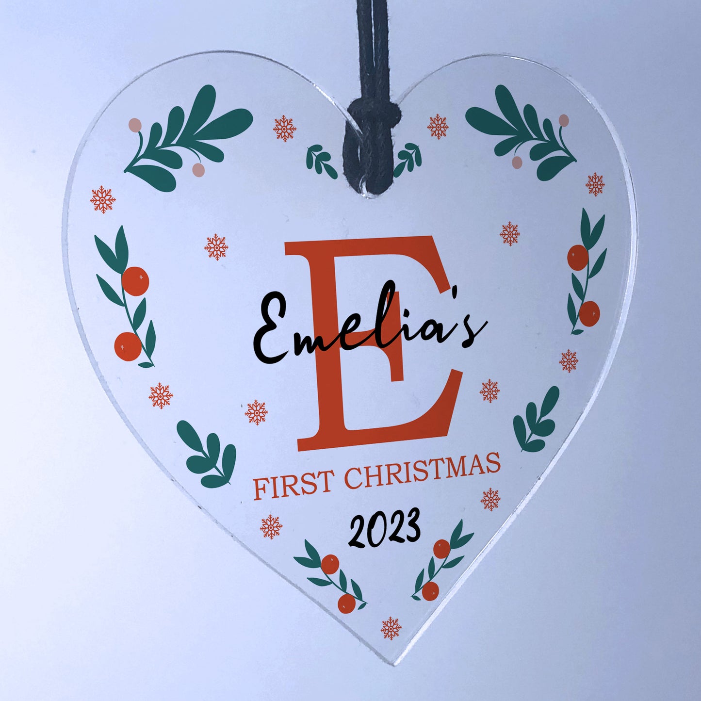 First Christmas Decoration Personalised Hanging Tree Decoration