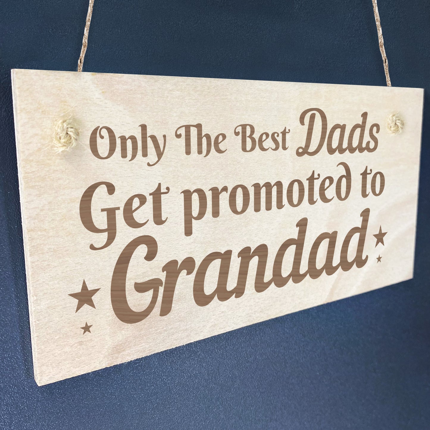 Grandad To Be Gifts Novelty Engraved Plaque Gift For Dad