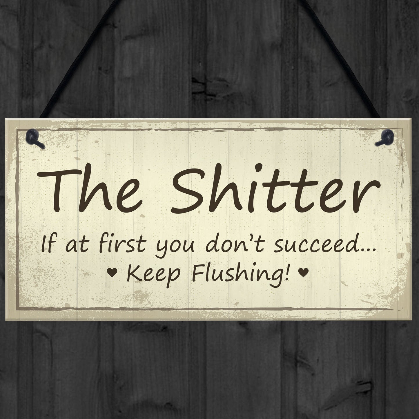 Funny Rude Toilet Loo Sign Plaque Accessories Novelty Bathroom