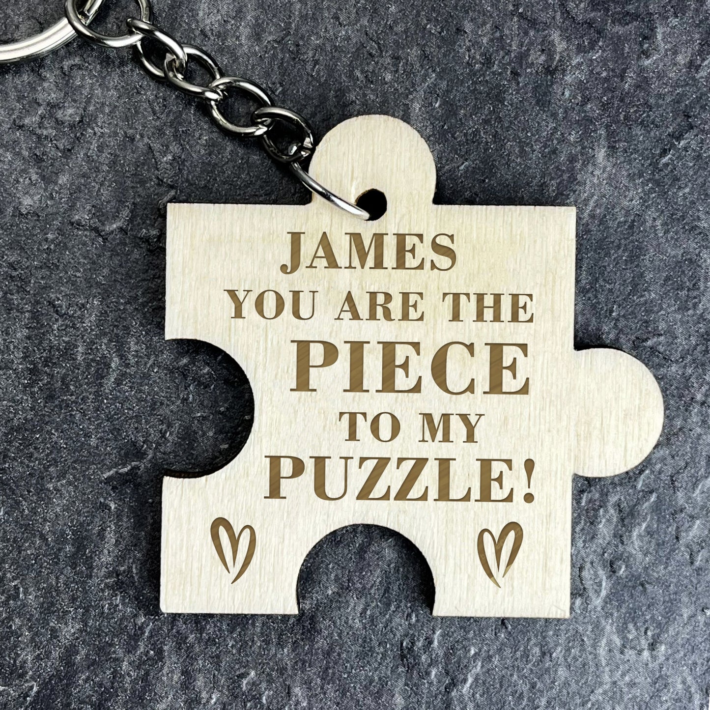 Personalised Engraved Keyring For Him Her Anniversary Gift