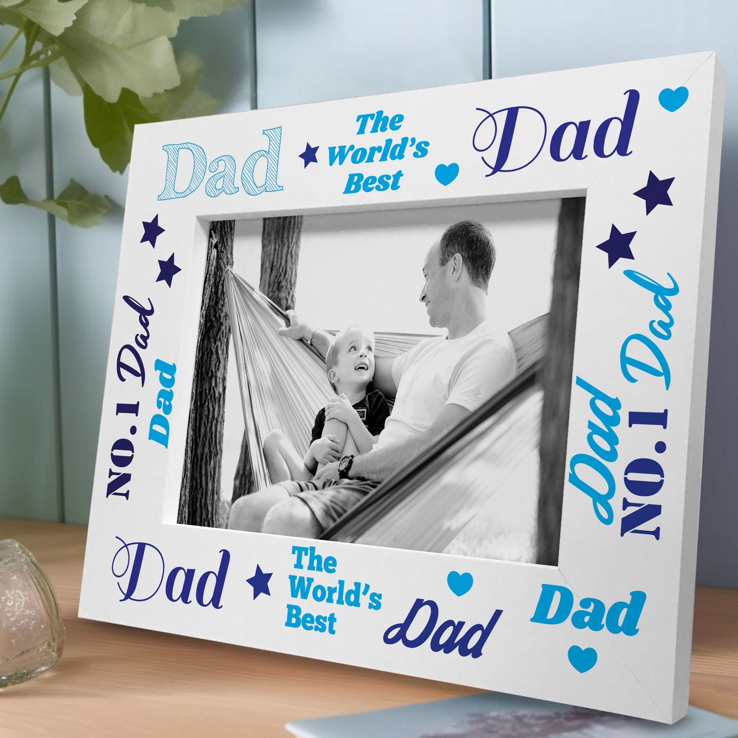 Photo Picture Frame For Dad Fathers Day Gift From Daughter Son