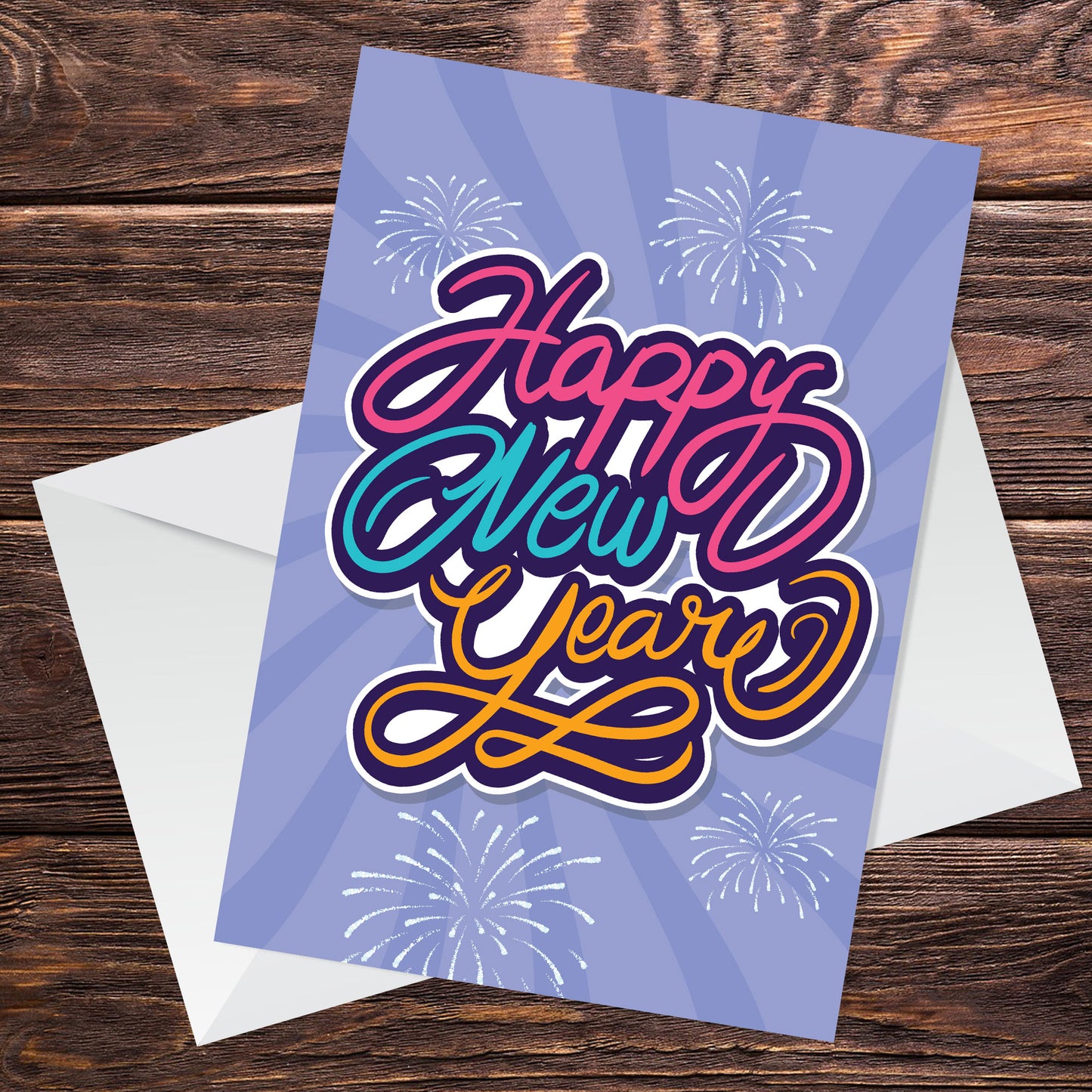 New Year Card For Women Happy New Year Card with Envelope Auntie
