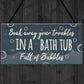 Bath Tub Bathroom Decor Toilet Door Sign Nautical Wall Sign