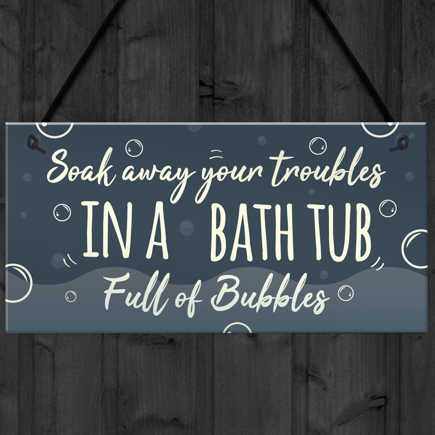 Bath Tub Bathroom Decor Toilet Door Sign Nautical Wall Sign