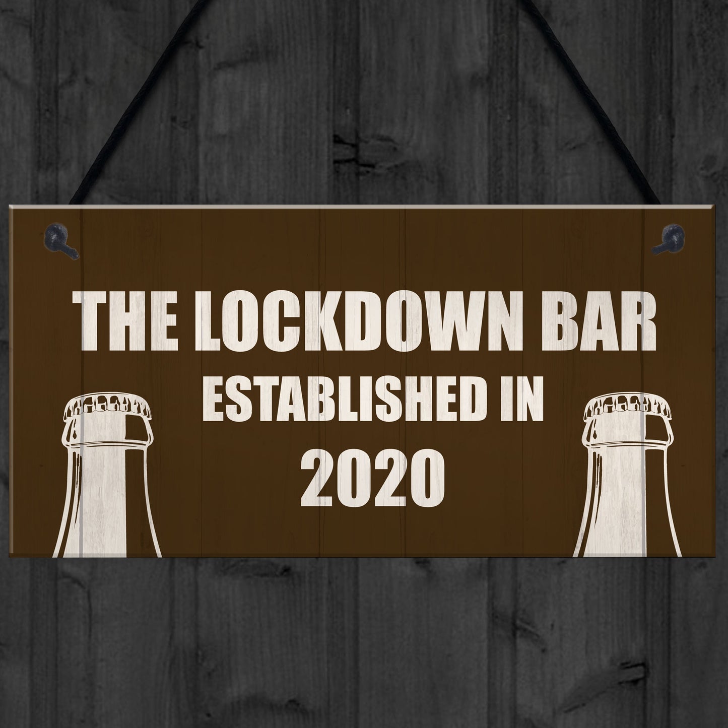 Funny Bar Sign For Garden Man Cave Home Bar Lockdown Quarantine