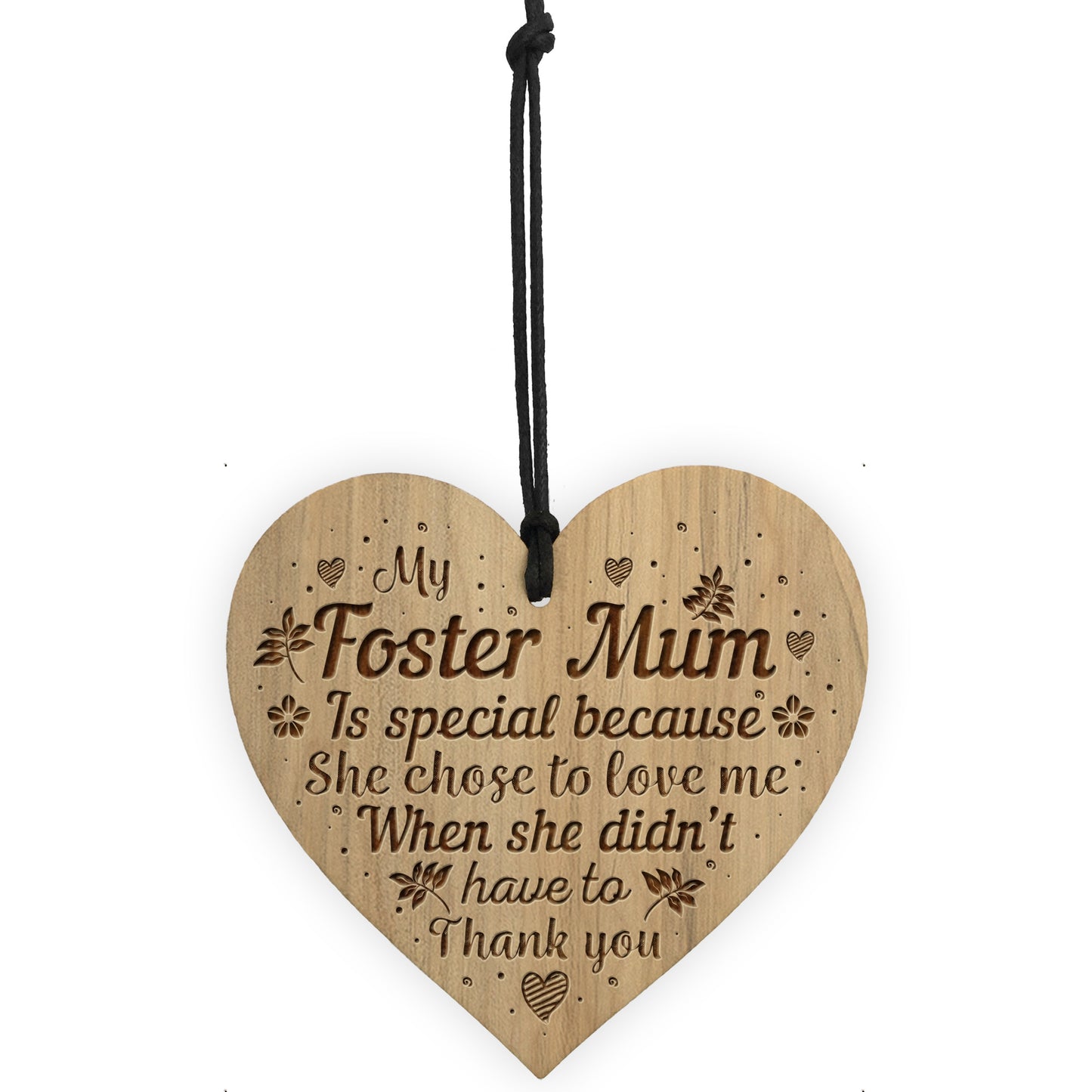 Foster Mum Gift For Birthday Christmas THANK YOU Gift Heart