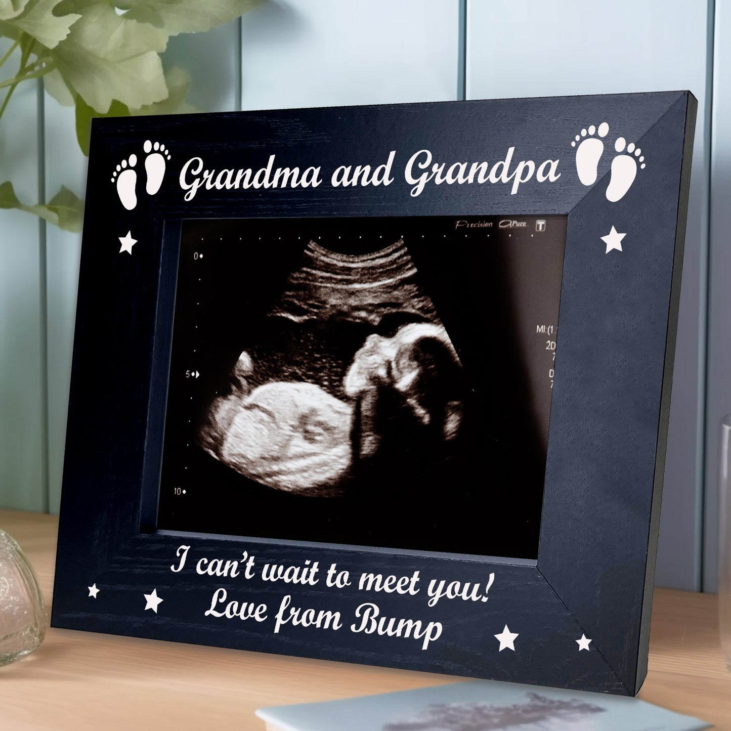 Gift For Grandma And Grandpa Wood Photo Frame Gift From Bump